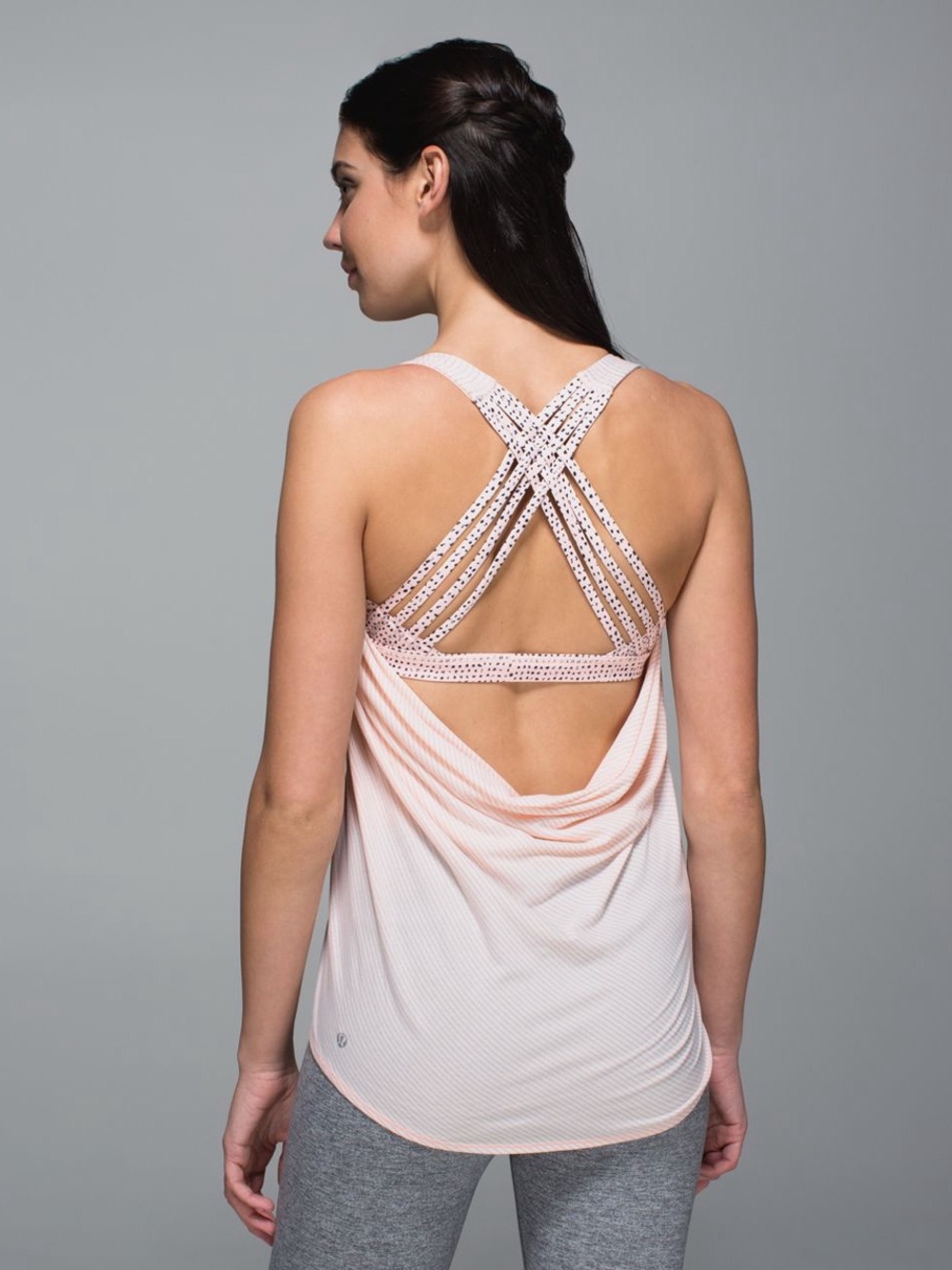 Lululemon Wild Tank built in bra pink black yoga Pilates activewear loungewear 6